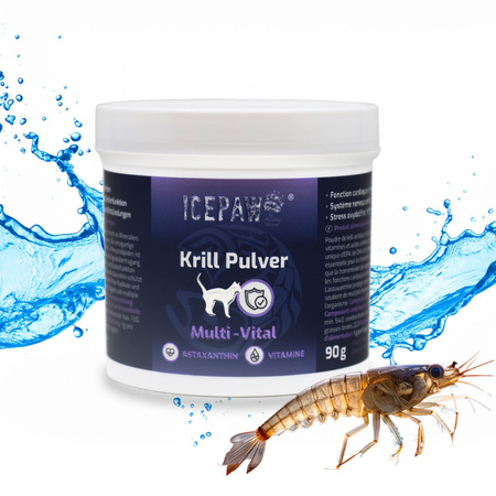 ICEPAW CAT Krill Pulver – kryl arktyczny w proszku dla kota (90g)