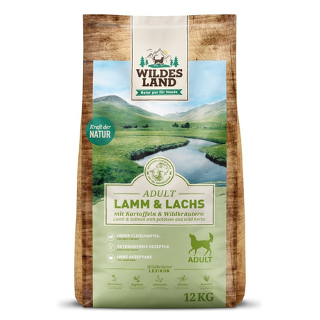 WILDES LAND DOG Lamm Lachs - jagnięcina i łosoś z ziemniakami i ziołami (12kg)