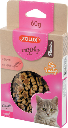 Zolux Przysmak dla kota z łososiem MOOKY FLOWIES 60 g