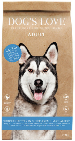 DOG'S LOVE Lachs - łosoś z batatami i spiruliną (12 kg)