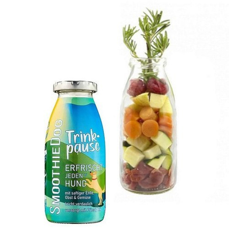 SmoothieDog Drink Pause Duck - zestaw 11+1 GRATIS - kaczka z warzywami (12x250ml)