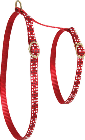 Zolux Szelki dla kota nylonowe COLORFUL 10 mm kol. czerwony