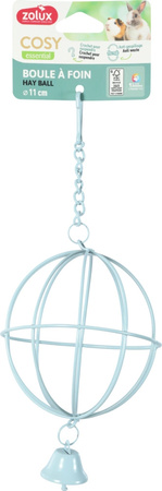 ZOLUX Paśnik na siano dla królika kawii kula do zawieszenia COSY niebieski