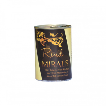 MIRALS Rind - delikatna wołowina w plastrach cukinii i marchewki na sałatce z jabłek i gruszek 400g