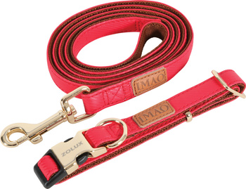Zolux Smycz dla psa elegancka IMAO MAYFAIR 15 mm/1,2 m kol. czerwony