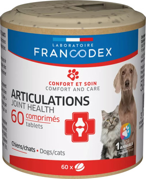 FRANCODEX Karma uzupełniająca zdrowe stawy dla psów i kotów 60 tab.