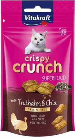 VITAKRAFT KOT 60g CRISPY CRUNCH INDYK CHIA /8