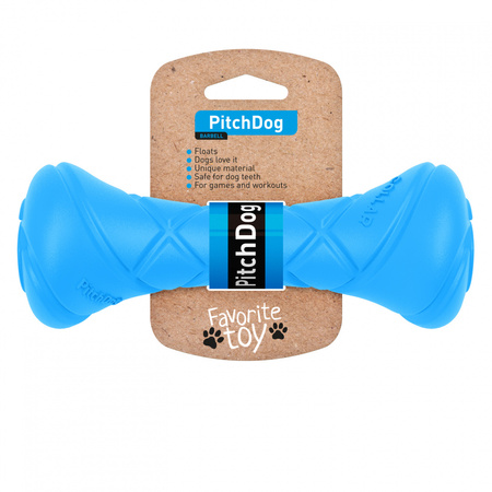 PitchDog BARBELL - zabawka dla psa w kształcie sztangi niebieski