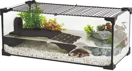 ZOLUX Aquaterrarium dla żółwi wodnych KARAPAS AQUA PRO 50x25x20 czarne