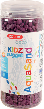 ZOLUX Żwirek do akwarium Aquasand KIDZ Nugget 500 ml kol. fioletowy