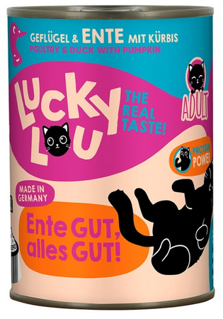 Lucky Lou Lifestage Adult Drób i kaczka puszka 400g
