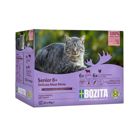 Bozita Multibox Senior 8+ Pakiet 12 x 85g