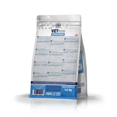 Karma sucha dla psa VET RESPONSE VETERINARY DIET HYPPOALERGENIC 1,6 kg
