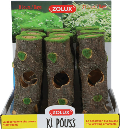 Zolux Ozdoba do akwarium pień KIPOUSS L z nasionami 6,7x6,2x19 cm