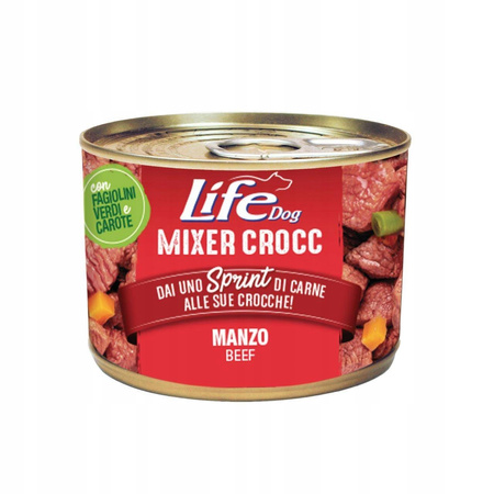 LIFE DOG pusz.150g MIXER CROCC BEEF /24