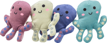 Ośmiornica, zabawka, dla kota, plusz, 10 cm, z kocimiętką
