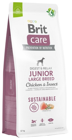 BRIT CARE PIES 12kg JUNIOR LARGE CHICKEN  & INSECT SUSTAINABLE*
