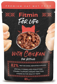 Fitmin Cat For Life Kitten Chicken saszetka 85g