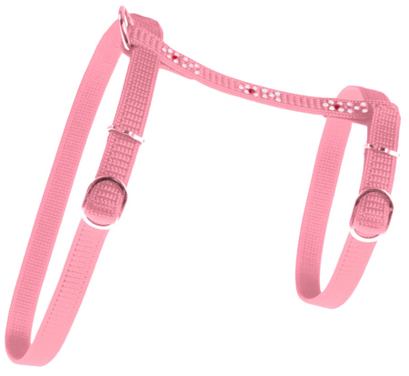 Zolux Szelki dla kota "Night Fish" 10 mm kol. różowy