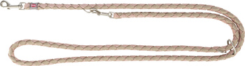 Cavo, smycz regulowana, dla psa, róż/piaskowy, S–M: 2.00 m/o 12 mm