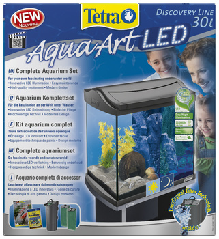 *- Tetra AquaArt LED Crayfish 30 L kol. szary