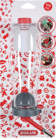 Zolux Poidełko dla gryzoni napełniane od góry 500 ml kol. czerwony