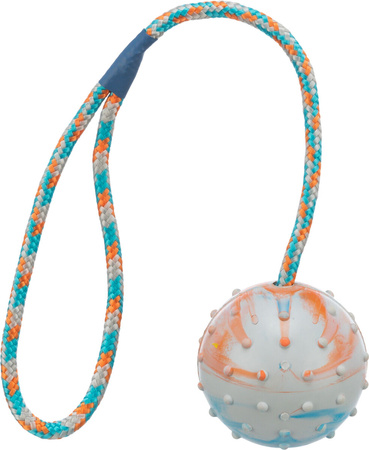 Trixie Piłka gumowa na sznurku 6/30cm [3454]