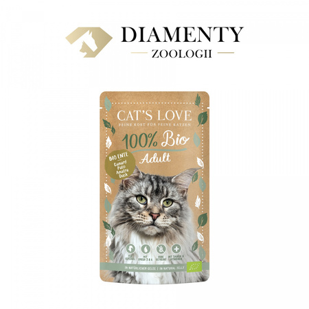 CAT'S LOVE Bio Duck - ekologiczna kaczka w naturalnej galaretce 100g