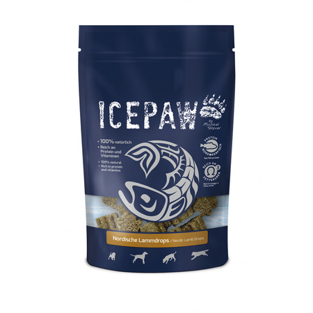 ICEPAW Nordische Lammdrops – przysmaki z jagnięciną dla psów (300 g)