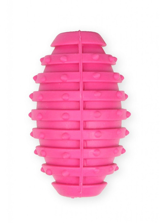 PET NOVA TPR RUGBYBALL PINK 10cm /10