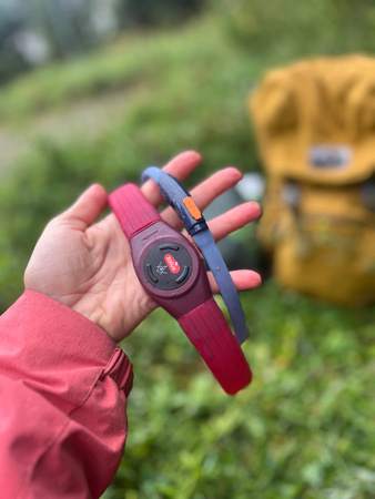 ZOLUX Obroża LED dla psa świecąca silikonowa BIVOUAK przezroczysta czer