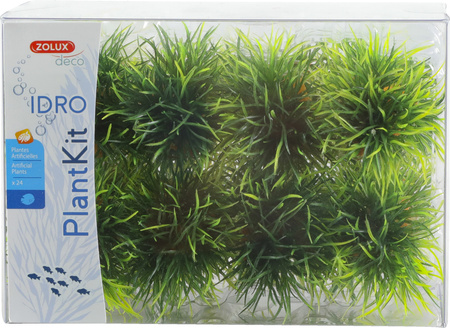 Zolux Ozdoba do akwarium zestaw małych roślin IDRO 24 szt.