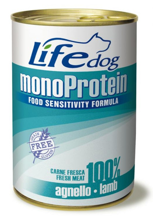 LIFE DOG pusz.400g MONOPROTEIN LAMB /24