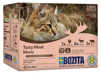 Bozita Cat Multibox z mięsem w galaretce saszetki 12x85g