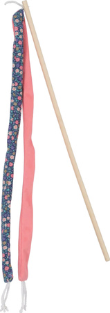 ZOLUX Zabawka dla kota wędka ze wstążką, kwiaty ETHICAT 45 cm