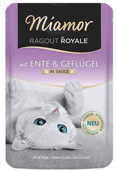 Miamor Ragout Royale z Kaczką i Drobiem w sosie saszetka 100g