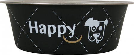 ZOLUX Miska dla psa ze stali nierdzewnej Inox HAPPY 0,8 l kol. czarny