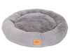 MIMIKO Pets Legowisko Shaggy okrągłe XL 75cm szare