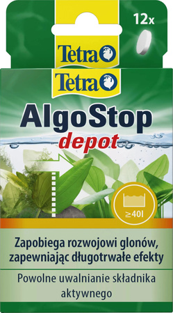 TETRA AlgoStop Depot 12 tab., ochrona przed glonami akwarium słodkowodne