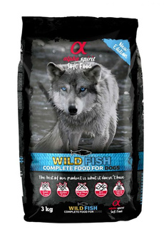 Alpha Spirit Pełnoporcjowa karma sucha miękka WILD FISH 3kg