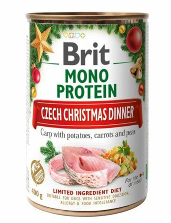 BRIT CHRISTMAS PIES pusz.400g CARP        MONOPROTEIN /6