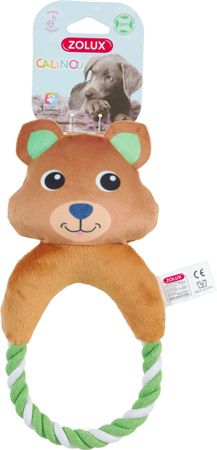 ZOLUX Zabawka pluszowa dla psa, Kuoka ze sznurkiem "Calinou" 26,5 cm