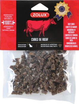 Zolux Przysmak naturalny dla psa Małe kostki wołowe 100 g