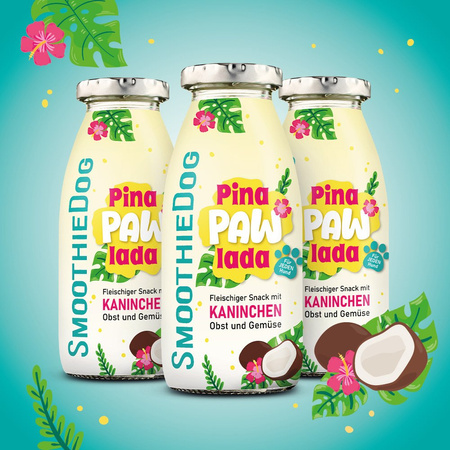 Smoothie Dog Pina Paw Lada - królik z warzywami i owocami (250ml)
