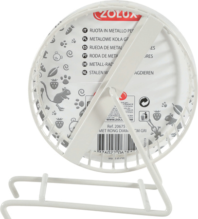 ZOLUX Kołowrotek metalowy dla gryzonia 11 cm kol. beżowy