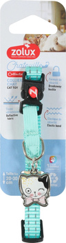 ZOLUX Obroża dla kota z zawieszką w kształcie kota CHATOUILLE niebieska