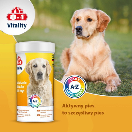8in1 Vitality Multiwitaminy dla dorosłych psów 70tb