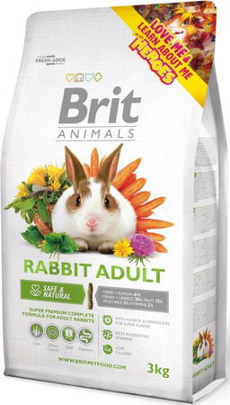 BRIT ANIMALS 3kg KRÓLIK COMPLETE /3