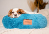 MIMIKO Pets Legowisko Shaggy okrągłe L 60cm turkusowe