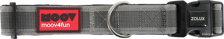 Zolux Obroża dla psa regulowana MOOV 40 mm kol. szary